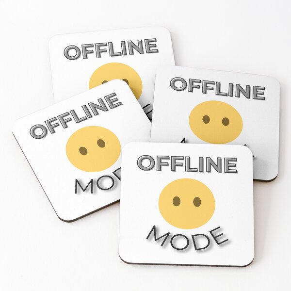 Item preview, Offline Mode Introvert Aesthetic Quote designed and sold by SoftSoul.co.