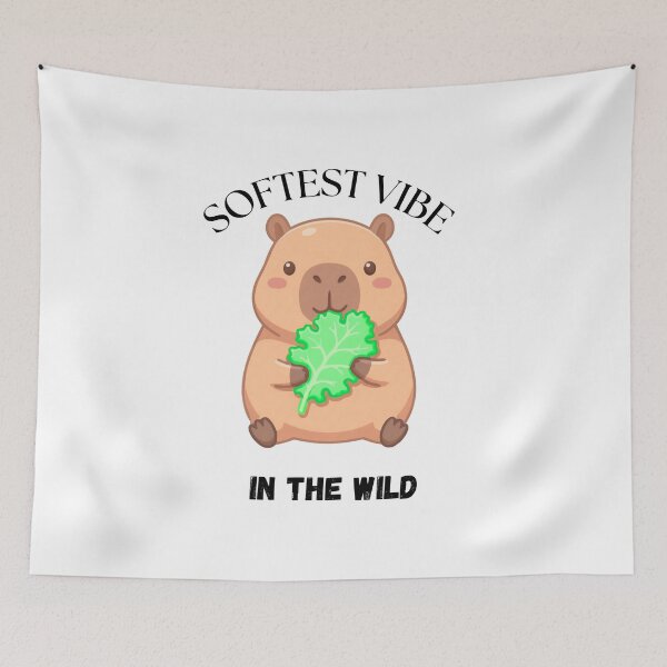 Item preview, Softest Vibe Capybara Funny Logo designed and sold by logowannawear.