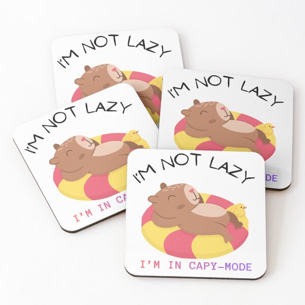 Item preview, I'm not lazy capy-mode logo designed and sold by logowannawear.
