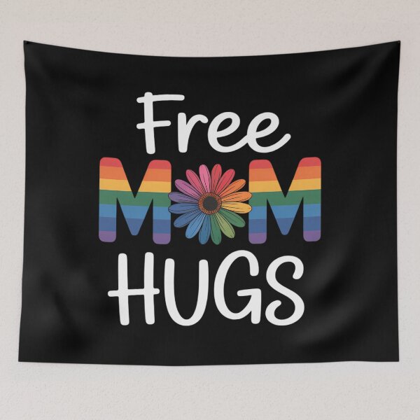 Item preview, Free Mom Hugs LGBT Pride Parades Daisy Flower designed and sold by sailorjessiArt.