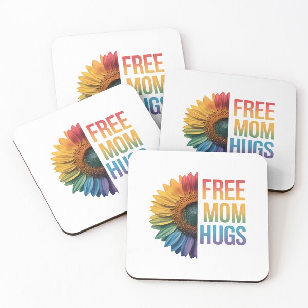 Item preview, Free Mom Hugs - LGBT Rainbow Sunflower designed and sold by sailorjessiArt.