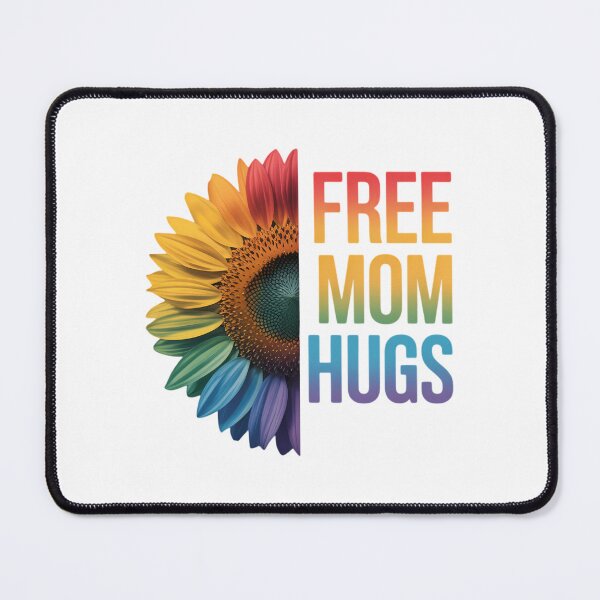 Item preview, Free Mom Hugs - LGBT Rainbow Sunflower designed and sold by sailorjessiArt.