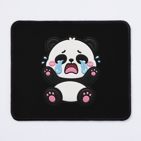 Item preview, Parche bordado de Drama Panda, divertido Kawaii Chibi designed and sold by ColorSplash123.