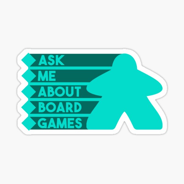 Meeple Board Game Geek Word Art' Sticker