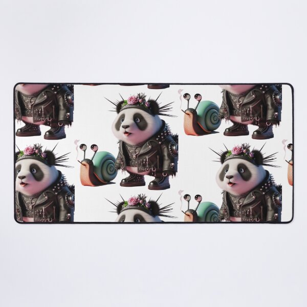 Item preview, Punk Panda & Smoking Snail  designed and sold by LujziWorld.