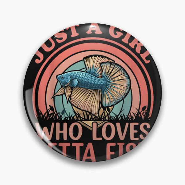 Item preview, Just A Girl Who Loves Betta Fish Retro Vintage Aesthetic designed and sold by haitrieuic96.