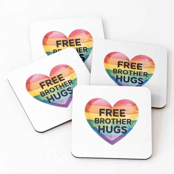 Item preview, Free Brother Hugs LGBT Pride Parades Dress Rainbow Flag LGBT designed and sold by sailorjessiArt.