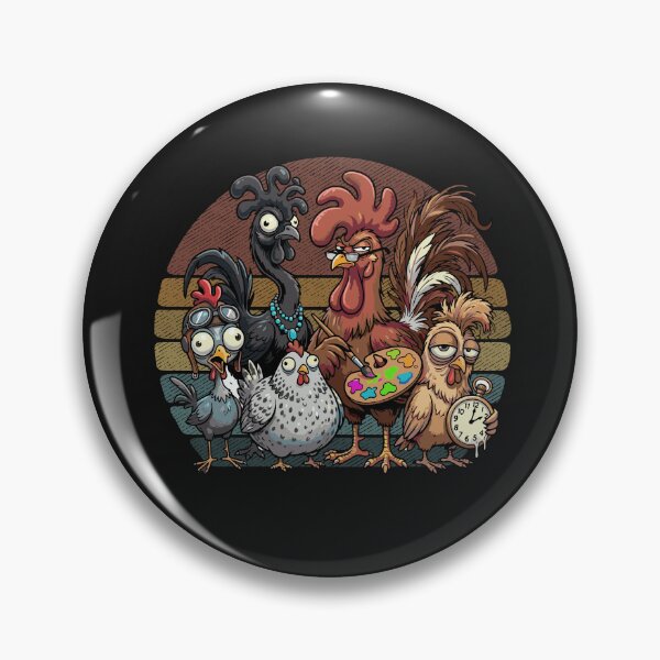 Item preview, Chicken Art Retro Family of Rooster and Hen Vintage  designed and sold by alenaz.