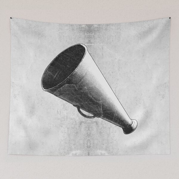 Item preview, Vintage Metal Megaphone Loudhailer Protest Voice designed and sold by Ghoul Enterprises.