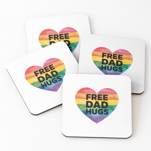 Item preview, Free Dad Hugs LGBT Pride Gay Pride Parades Rainbow Flag Lgbt designed and sold by sailorjessiArt.