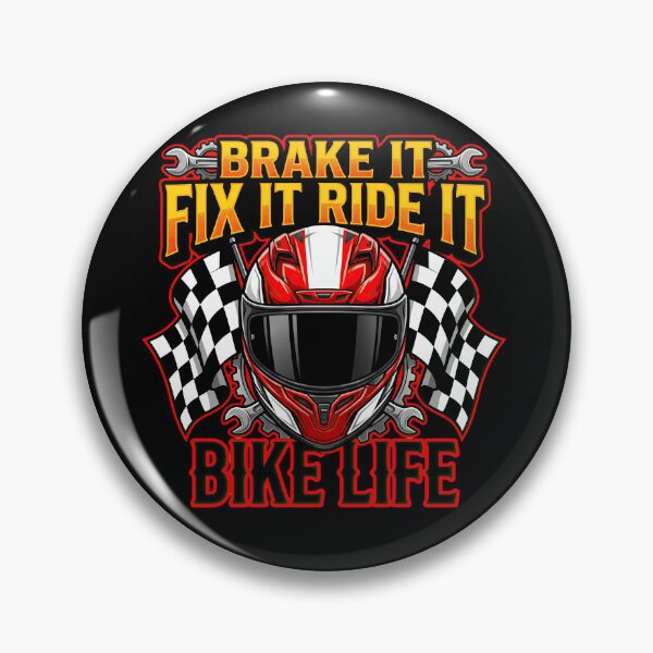 Item preview, Brake It Fix It Ride It Race Inspired Motorcycle Design designed and sold by enzoade.