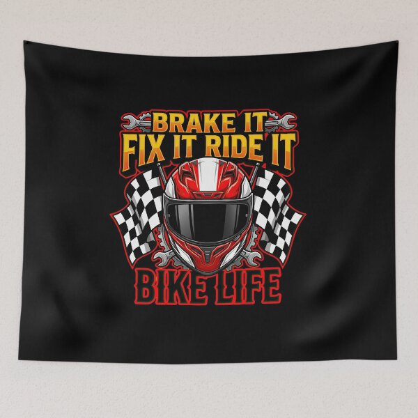 Item preview, Brake It Fix It Ride It Race Inspired Motorcycle Design designed and sold by enzoade.