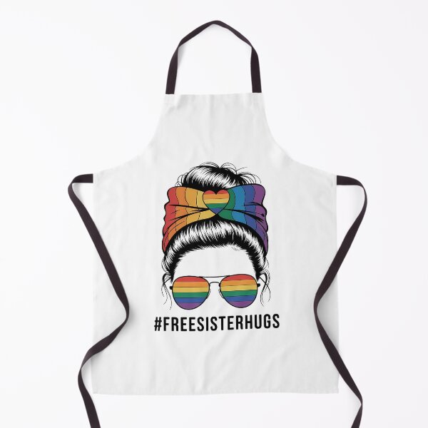 Item preview, Free Sister Hug Womens Messy Bun Rainbow LGBT Pride Month designed and sold by sailorjessiArt.