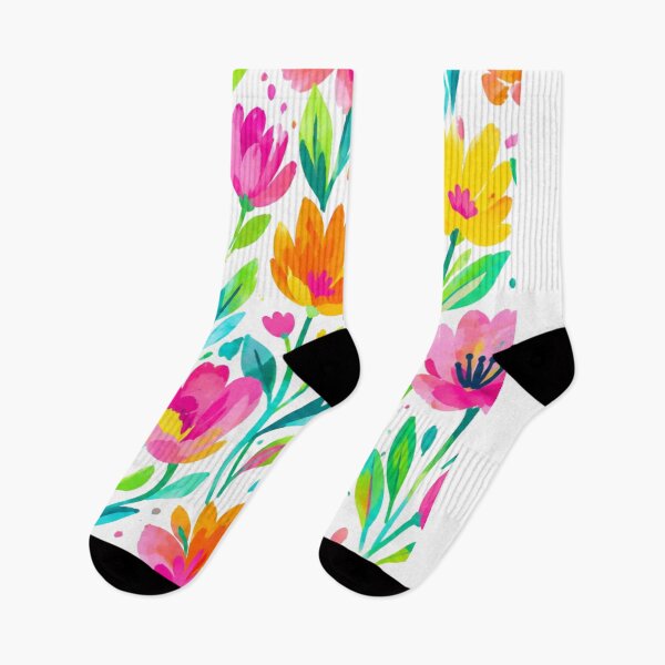 Item preview, Vibrant Watercolor Floral Seamless Pattern designed and sold by Abdesalem Gueboudj.