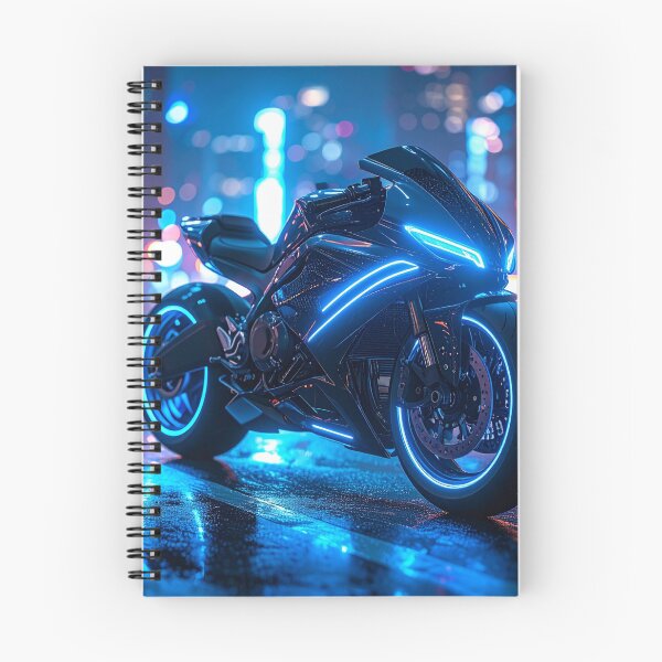Item preview, Cyberpunk Neon Night Rider - Futuristic Motorcycle Art designed and sold by Kavin786.
