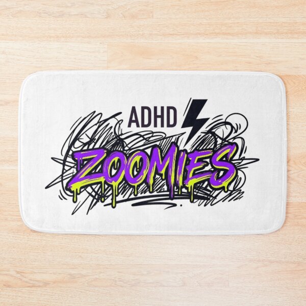 Item preview, ADHD Zoomies Funny Neurodiversity Graffiti Neon Sticker designed and sold by Trendora90.