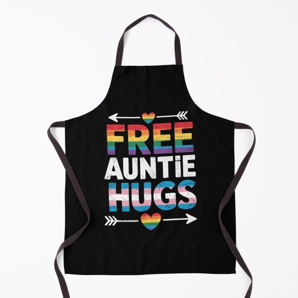Item preview, Free Auntie Hugs, LGBT Gay Lesbian Pride Month Rainbow Flag designed and sold by sailorjessiArt.