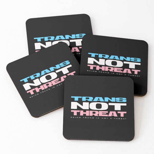 Item preview, Trans Not Threat designed and sold by junglegreenb.