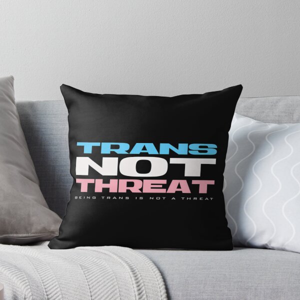 Item preview, Trans Not Threat designed and sold by junglegreenb.
