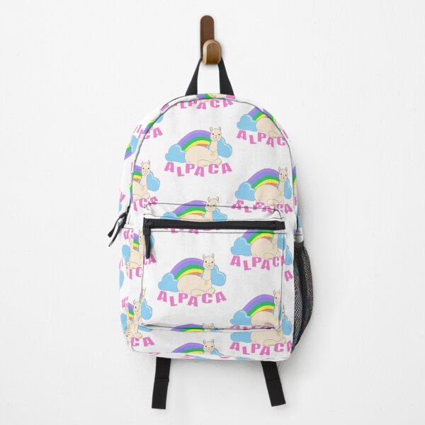 Item preview, Cute Magic Alpaca with Rainbow and Clouds Kawaii Animal Illustration designed and sold by SulariTDsign.