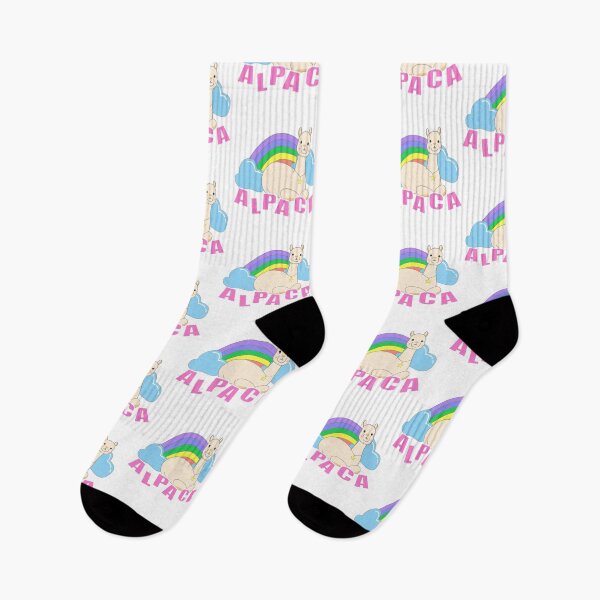 Item preview, Cute Magic Alpaca with Rainbow and Clouds Kawaii Animal Illustration designed and sold by SulariTDsign.