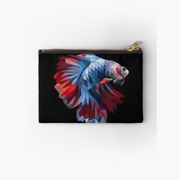Item preview, Vibrant Low Poly Betta Fish - Geometric Siamese Fighting Fish Art designed and sold by haitrieuic96.