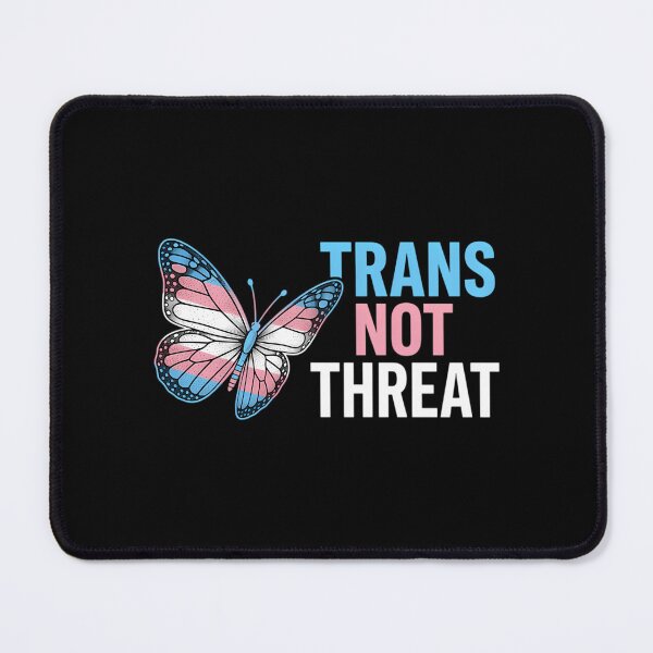 Item preview, Trans Not Threat Vintage Butterfly Trans Pride designed and sold by junglegreenb.