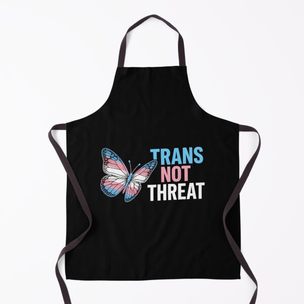 Item preview, Trans Not Threat Vintage Butterfly Trans Pride designed and sold by junglegreenb.