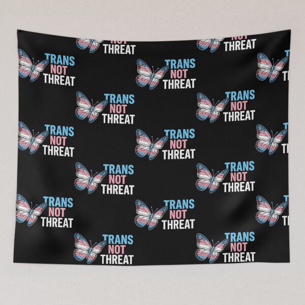 Item preview, Trans No Amenaza Mariposa Vintage Orgullo Trans designed and sold by junglegreenb.