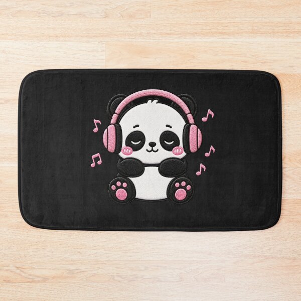 Item preview, Music Mood Panda Embroidery Patch Cute Kawaii designed and sold by ColorSplash123.