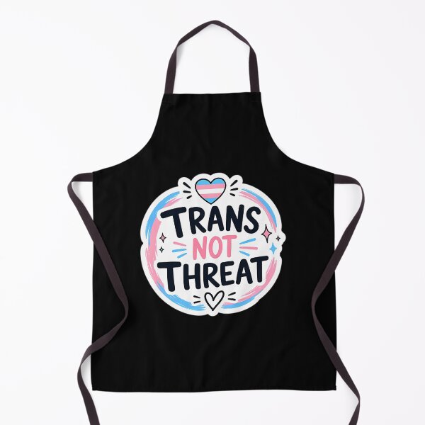 Item preview, Trans Not Threat Sticker Transgender Pride Lgbtq Support designed and sold by junglegreenb.