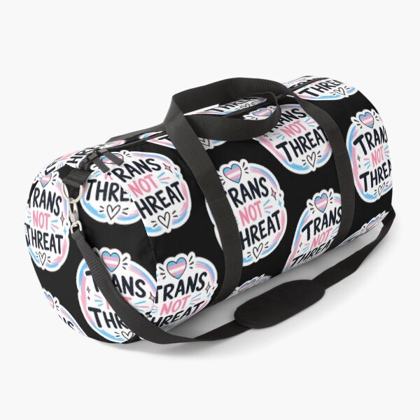 Item preview, Trans Not Threat Sticker  Transgender Pride Lgbtq Support designed and sold by junglegreenb.