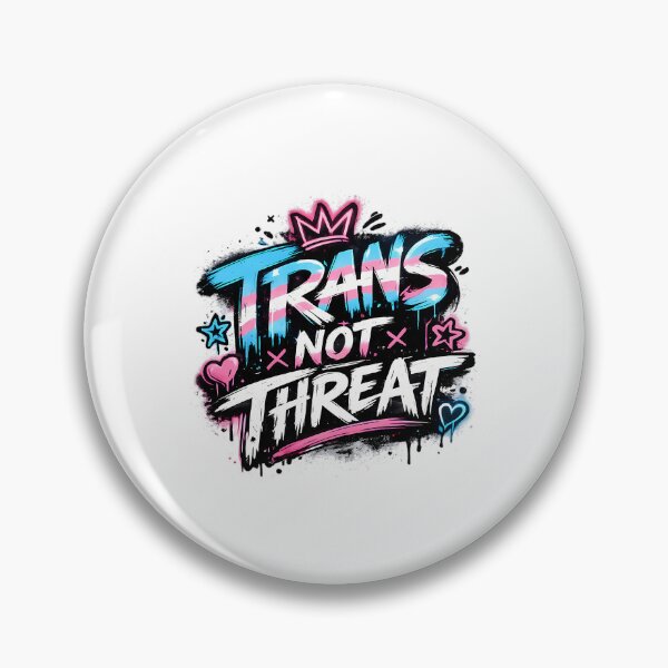 Item preview, Trans Not Threat Graffiti Pride Streetwear Design designed and sold by junglegreenb.