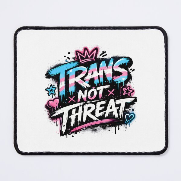 Item preview, Trans Not Threat Graffiti Pride Streetwear Design designed and sold by junglegreenb.
