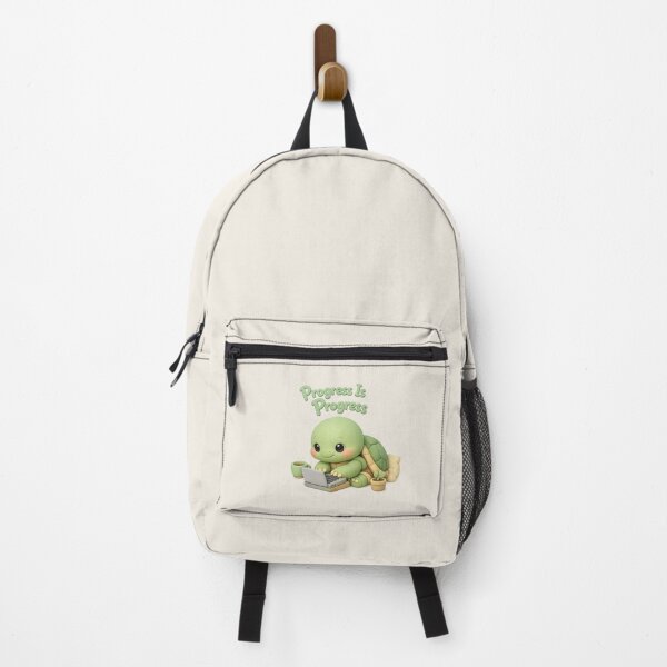Item preview, Cute Turtle Productivity - Progress Is Progress | Motivational Kawaii Laptop Design designed and sold by Moons Studio.