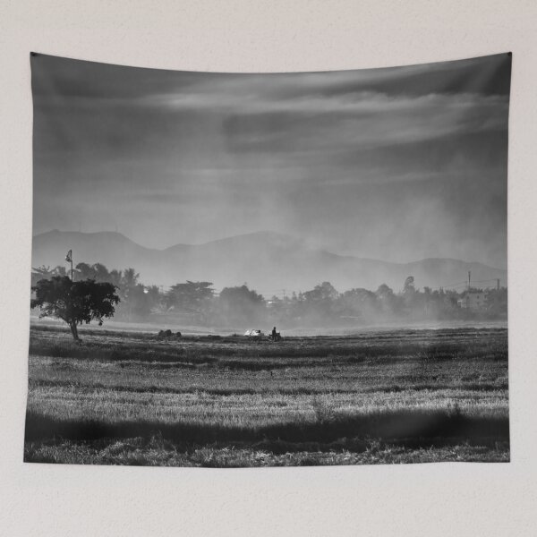 Item preview, Mist and horizon in the Asian countryside designed and sold by franck380.