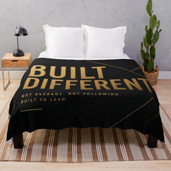 Item preview, Built Different Motivational Metal Poster | Minimalist Quote Wall Art | Gym Decor designed and sold by irfanshikh.