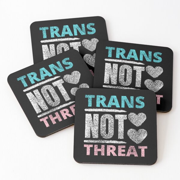 Item preview, Trans Not Threat Being Trans Is Not A Threat Distressed designed and sold by junglegreenb.