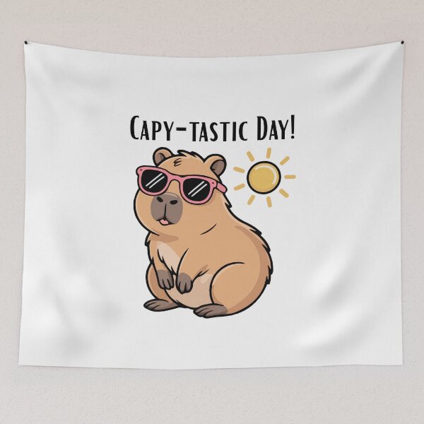 Item preview, Capy-Tastic Day Capybara Funny Logo designed and sold by logowannawear.