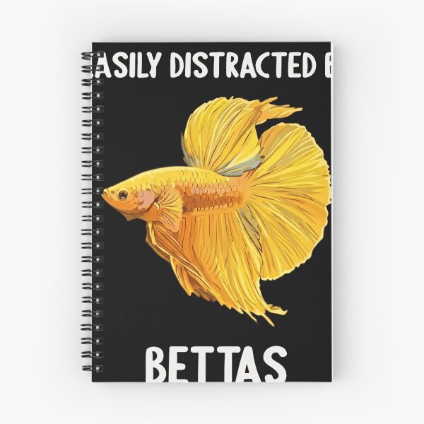 Item preview, Easily Distracted By Bettas - Golden Yellow Siamese Fighting Fish designed and sold by haitrieuic96.