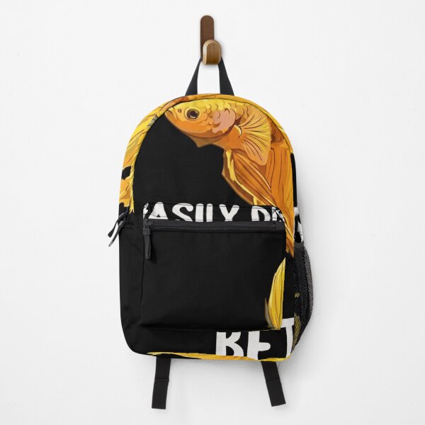 Item preview, Easily Distracted By Bettas - Golden Yellow Siamese Fighting Fish designed and sold by haitrieuic96.