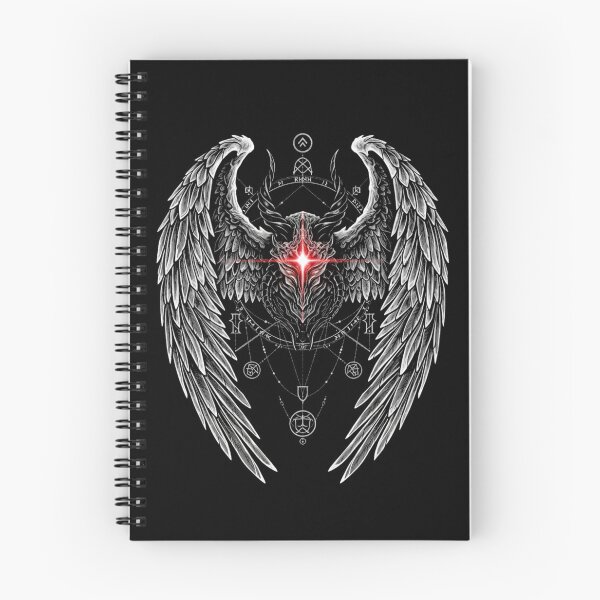 Item preview, Crimson Eclipse Raven Skull Shirt – Gothic Winged Skull Graphic  designed and sold by printedartgoods.