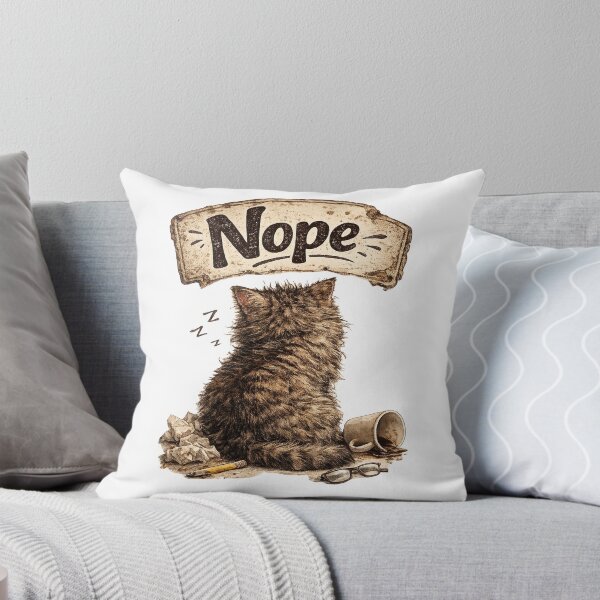 Item preview, Nope Cat – Divertido gato antisocial con diseño vintage designed and sold by Clothes With Smiling Animals Walt Gral.