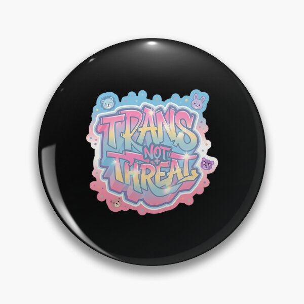 Item preview, Trans Not Threat designed and sold by junglegreenb.