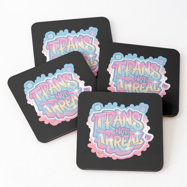 Item preview, Trans Not Threat designed and sold by junglegreenb.