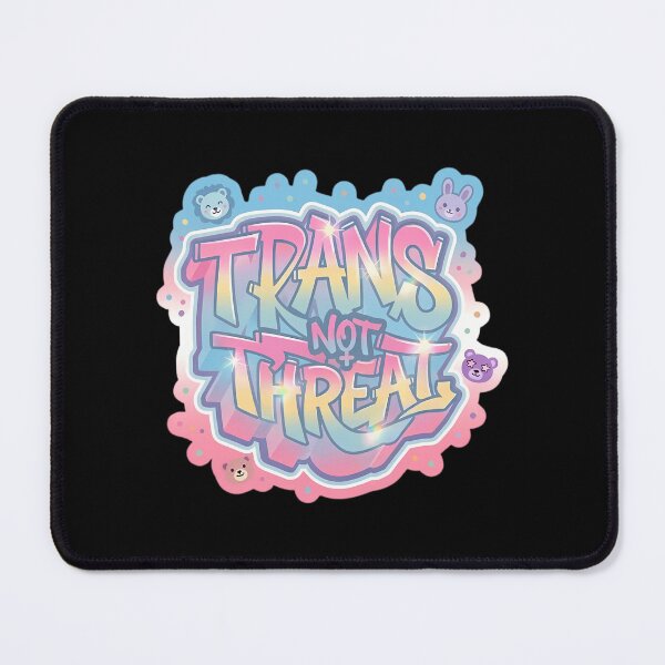 Item preview, Trans Not Threat designed and sold by junglegreenb.