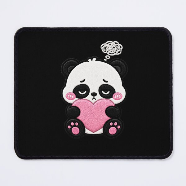 Item preview, Overthinking Panda Embroidery Patch Cute Kawaii designed and sold by ColorSplash123.