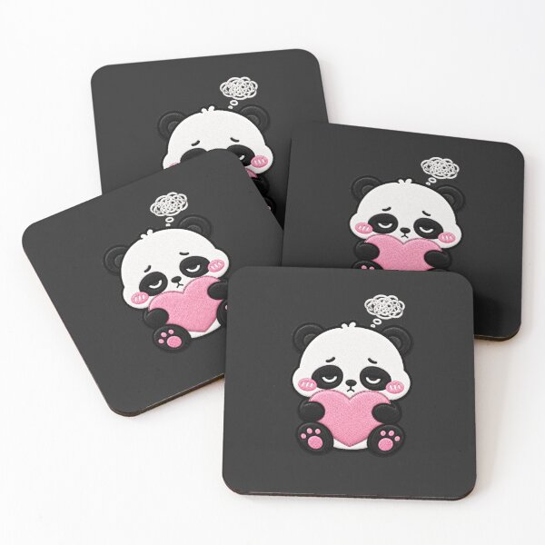 Item preview, Overthinking Panda Embroidery Patch Cute Kawaii designed and sold by ColorSplash123.