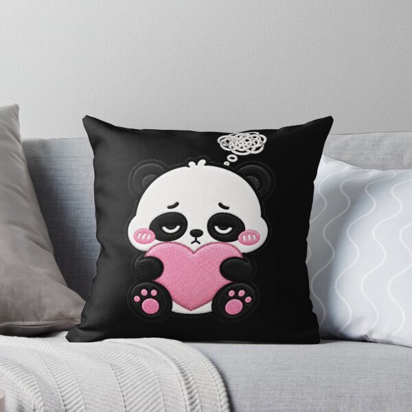 Item preview, Overthinking Panda Embroidery Patch Cute Kawaii designed and sold by ColorSplash123.