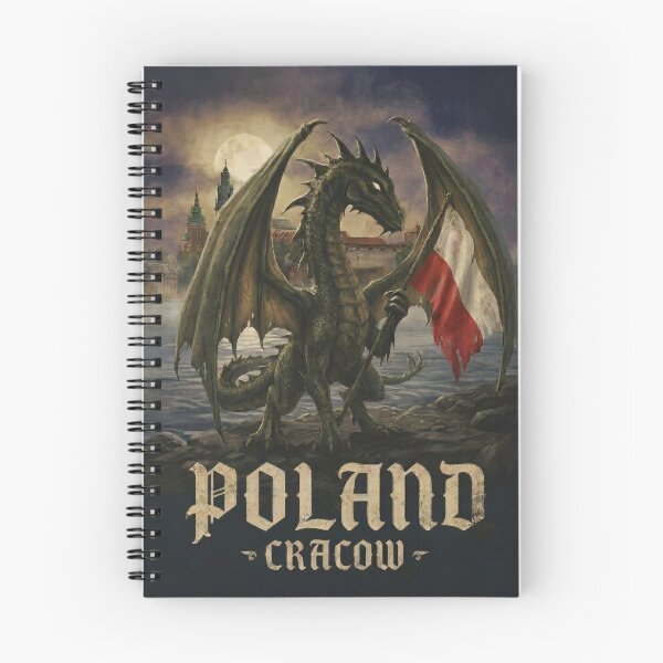 Item preview, Wawel Dragon Dark Fantasy Poster Cracow Poland Gothic Legend Art designed and sold by Ar0undTheW0rld.